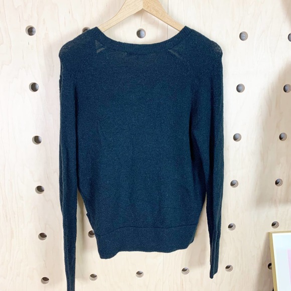 Madewell Women's Wrap Front V-Neck Pullover Sweater Size Small - Picture 3 of 5